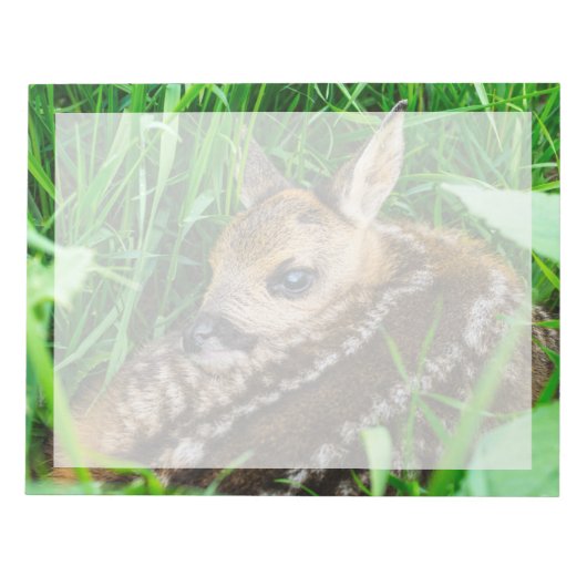 最も可愛い赤ん坊の動物 |ローディアベビー ノートパッド (正面)
