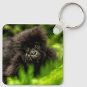 最も可愛い赤ん坊の動物 |乳児マウンテンゴリラ キーホルダー (裏面)