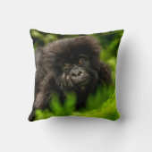 最も可愛い赤ん坊の動物 |乳児マウンテンゴリラ クッション (裏面)