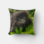 最も可愛い赤ん坊の動物 |乳児マウンテンゴリラ クッション (正面)