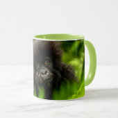 最も可愛い赤ん坊の動物 |乳児マウンテンゴリラ マグカップ (正面右)