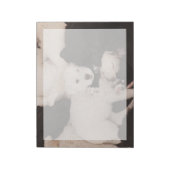 最も可愛い赤ん坊の動物 |子犬の山 ノートパッド (回転)