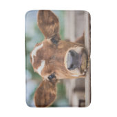 最も可愛い赤ん坊の動物 |小さな牛のふくらはぎ バスマット (正面縦)