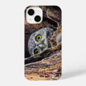 最も可愛い赤ん坊の動物 |斑点のあるオウレット iPhoneケース (裏面)