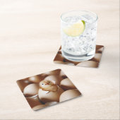 最も可愛い赤ん坊の動物 |新生児 スクエアペーパーコースター (インサイチュ)