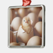 最も可愛い赤ん坊の動物 |新生児 メタルオーナメント (左)