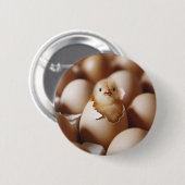 最も可愛い赤ん坊の動物 |新生児 缶バッジ (正面&裏面)