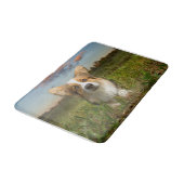 最も可愛い赤ん坊の動物 |曇りヤードのコルギ バスマット (アングル)