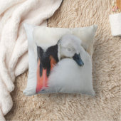 最も可愛い赤ん坊の動物 |母とベビーミュートスワン クッション (ブランケット)