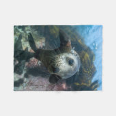 最も可愛い赤ん坊の動物 |水中ケープの毛皮シール フリースブランケット (正面(横))