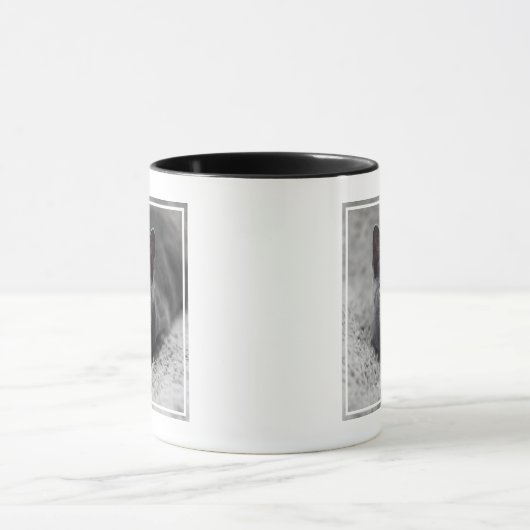 最も可愛い赤ん坊の動物 |灰色の猫 マグカップ (中央)