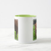 最も可愛い赤ん坊の動物 |牛と子牛 マグカップ (中央)