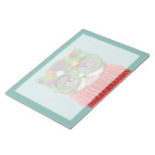 最も可愛い赤ん坊の動物 |猫クリスマスセーター ノートパッド (アングル)