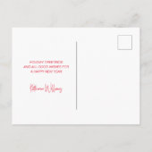 最も可愛い赤ん坊の動物 |猫クリスマスセーター ポストカード (裏面)