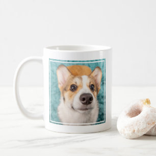 最も可愛い赤ん坊の動物 甘いコーギパピー顔 コーヒーマグカップ