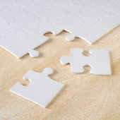 最も可愛い赤ん坊の動物 |白いコーギの子犬 ジグソーパズル (側面)