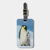 最も可愛い赤ん坊の動物 皇帝ペンギン・シック| ラゲッジタグ (正面縦)