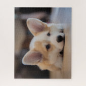 最も可愛い赤ん坊の動物 |眠いコギの子犬 ジグソーパズル (縦)