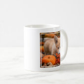 最も可愛い赤ん坊の動物 秋のコギの子犬 コーヒーマグカップ (正面右)