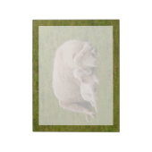 最も可愛い赤ん坊の動物 |笑顔の眠る子羊 ノートパッド (回転)