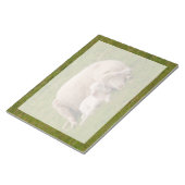 最も可愛い赤ん坊の動物 |笑顔の眠る子羊 ノートパッド (アングル)