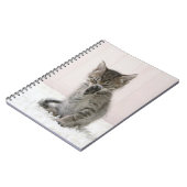 最も可愛い赤ん坊の動物 |舐める虎猫子猫 ノートブック (左側)