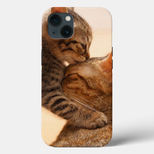 最も可愛い赤ん坊の動物 |虎猫キッテンキス Case-Mate iPhoneケース (裏面)
