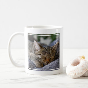 最も可愛い赤ん坊の動物 虎猫子猫スリープ コーヒーマグカップ