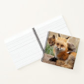 最も可愛い赤ん坊の動物 |赤いキツネとベビー ノートブック (内部)