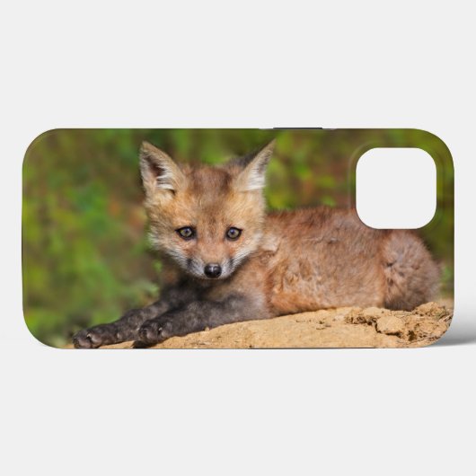 最も可愛い赤ん坊の動物 |赤いキツネカップ Case-Mate iPhoneケース (裏面 (横))
