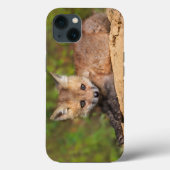 最も可愛い赤ん坊の動物 |赤いキツネカップ Case-Mate iPhoneケース (裏面)