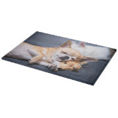 最も可愛い赤ん坊の動物 |赤毛チワホアドッグ カッティングボード (角)