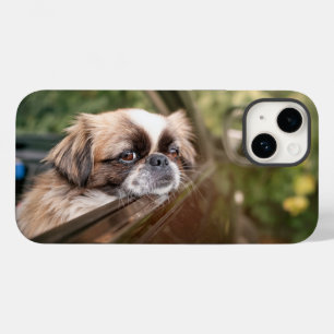 最も可愛い赤ん坊の動物 車の中のピーゲスの子犬 ピーゲス Case-Mate iPhone 14ケース