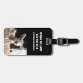 最も可愛い赤ん坊の動物 |農場で可愛い子羊 ラゲッジタグ (正面横)