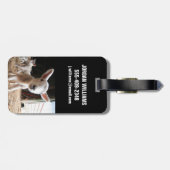 最も可愛い赤ん坊の動物 |農場で可愛い子羊 ラゲッジタグ (裏面横)