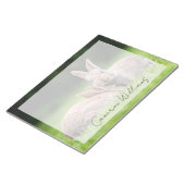 最も可愛い赤ん坊の動物 |野生のウサギ ノートパッド (アングル)