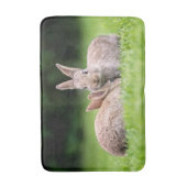 最も可愛い赤ん坊の動物 |野生のウサギ バスマット (正面縦)