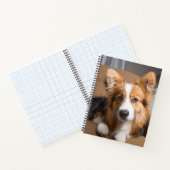 最も可愛い赤ん坊の動物 |長い髪のコージの子犬 ノートブック (内部)