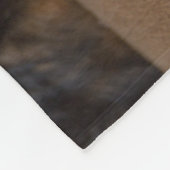 最も可愛い赤ん坊の動物 |長い髪のコージの子犬 フリースブランケット (角)