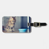 最も可愛い赤ん坊の動物 |青い目のペルシャ猫 ラゲッジタグ (正面横)