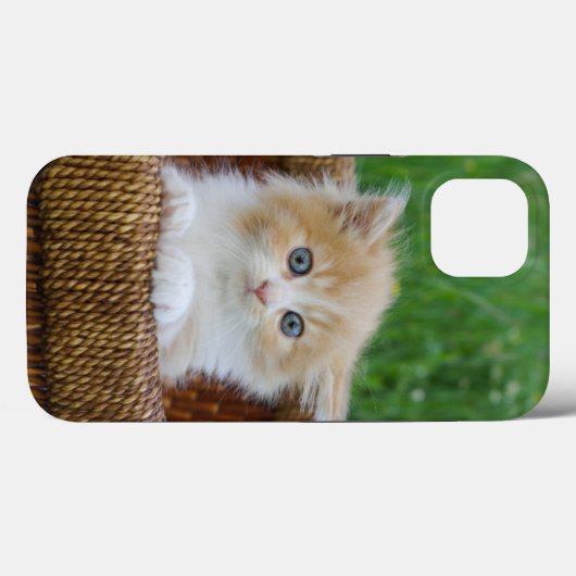 最も可愛い赤ん坊の動物 |青い目の子猫 Case-Mate iPhoneケース (裏面 (横))