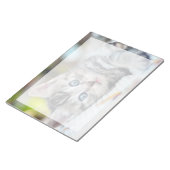 最も可愛い赤ん坊の動物 |青い目をした子猫 ノートパッド (アングル)