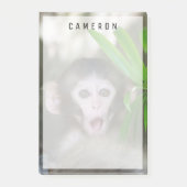 最も可愛い赤ん坊の動物 |驚いた雪猿 ポストイット (正面)