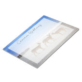 最も可愛い赤ん坊の動物 |鹿のビーチ ノートパッド (アングル)