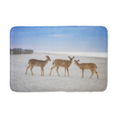 最も可愛い赤ん坊の動物 |鹿のビーチ バスマット (正面)