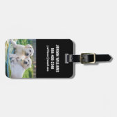 最も可愛い赤ん坊の動物 |黄色のラブラドール検索 ラゲッジタグ (正面横)