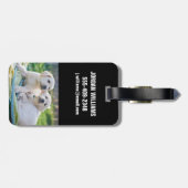 最も可愛い赤ん坊の動物 |黄色のラブラドール検索 ラゲッジタグ (裏面横)