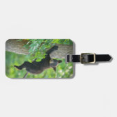 最も可愛い赤ん坊の動物 |黒クマの子 ラゲッジタグ (正面横)