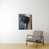 最も可愛い赤ん坊の動物 |黒猫のポートレート タペストリー (インサイチュ)