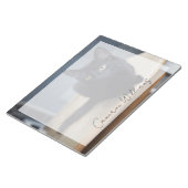 最も可愛い赤ん坊の動物 |黒猫のポートレート ノートパッド (アングル)